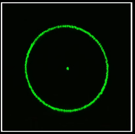 (image for) 5pcs Beam Shaping A dot in the middle of the circular pattern DOE optical diffractive element lenses